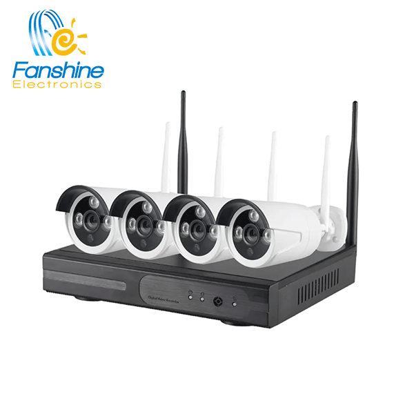 Fanshine Wireless Camera 2 Megapixel 1080P WiFi IP Camera Kit 4 CH CCTV camera with NVR
