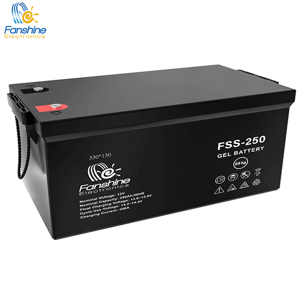 	批发深循环AGM凝胶电池12V 200AH 250AH 69KG AGM铅酸电池，用于太阳能存储系统
