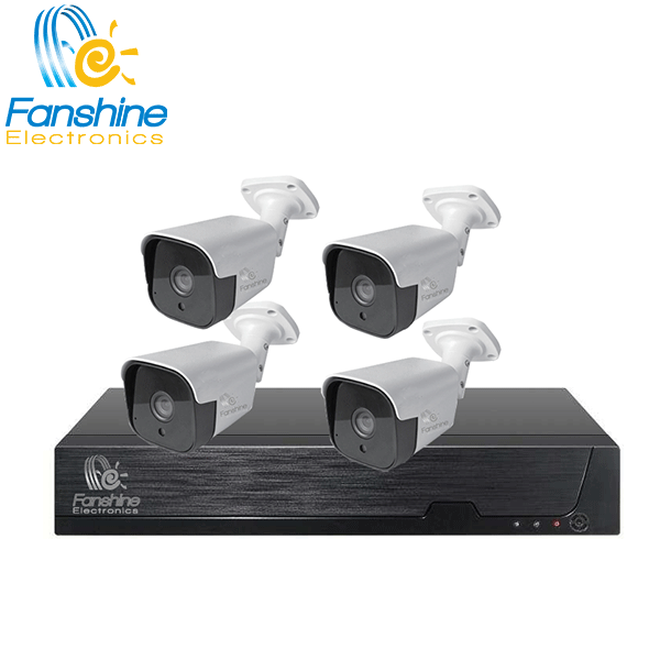 4 通道 H.265 DVR 套件高清 1080P 摄像机套件家庭视频监控 4 路摄像机系统